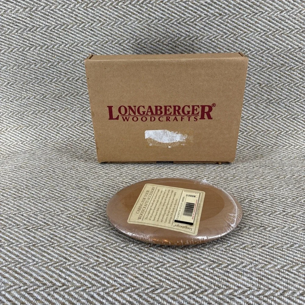 Longaberger HORIZON of HOPE Warm Brown Wood Oval Lid NEW Sealed 50009